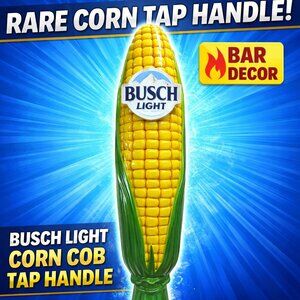 Corn Cob Busch‎ Light Corn Tap Handle: Ceramic Beer Bar Decor